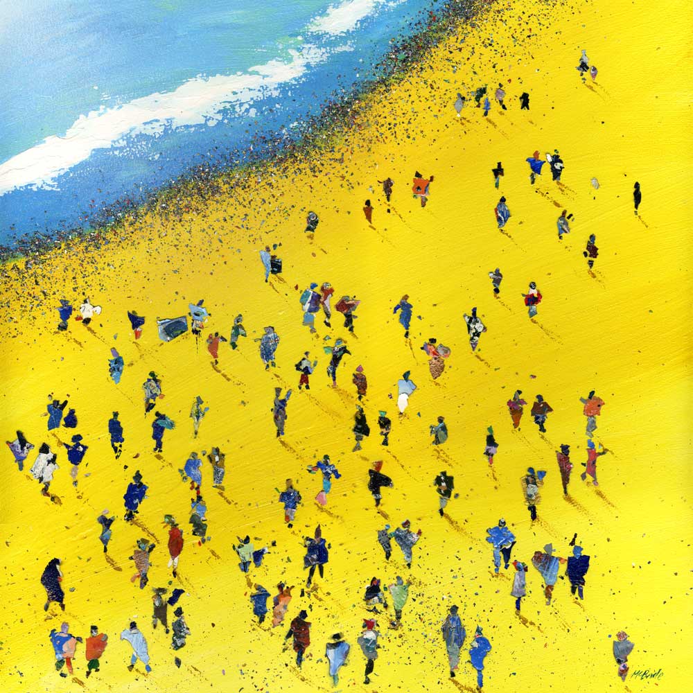 Beach Bums is a painting inspired by a laid back lifestyle. – Neil